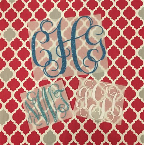 Free Shipping Diy Iron On Monogram Interlocking Vine Etsy