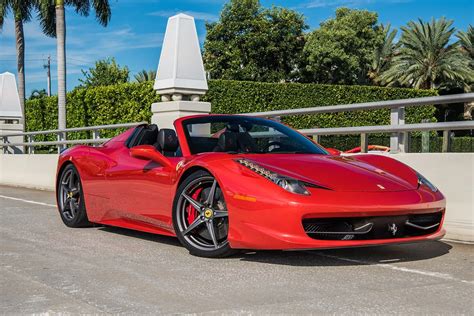 Ferrari 458 Spider Red - Premier Auto Rentals France