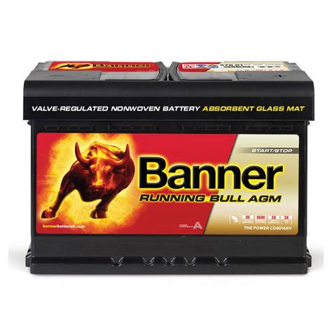 Banner Agm Running Bull V Ah A Auto Batteria Ordina Su