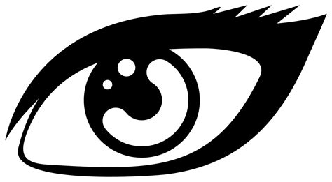 ilustración de ojo icono de ojo en blanco y negro 10856413 PNG