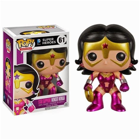 Dc Super Heroes Funko Pop Star Sapphire Wonder Woman Metallic 61