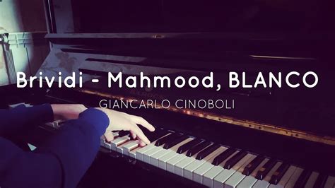 Brividi Mahmood BLANCO Piano Cover SPARTITO Sanremo 2022 YouTube