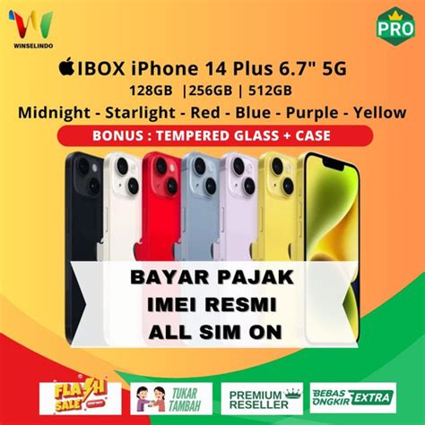 Jual Ibox Iphone Plus Gb Gb Gb Midnight Starlight Blue