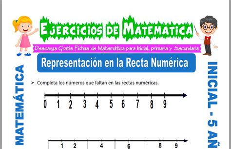 Recta Numerica Ficha Con Ejercicios Gratis Para Infantil