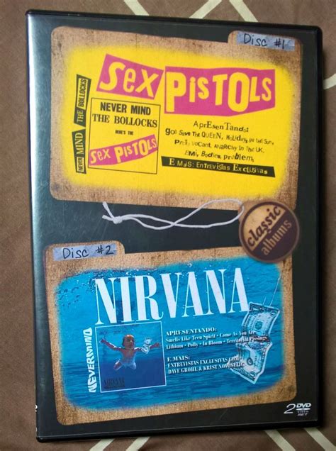 Dvd Nirvana Sex Pistols Duplo Classic Albuns Frete Gr Tis Item De