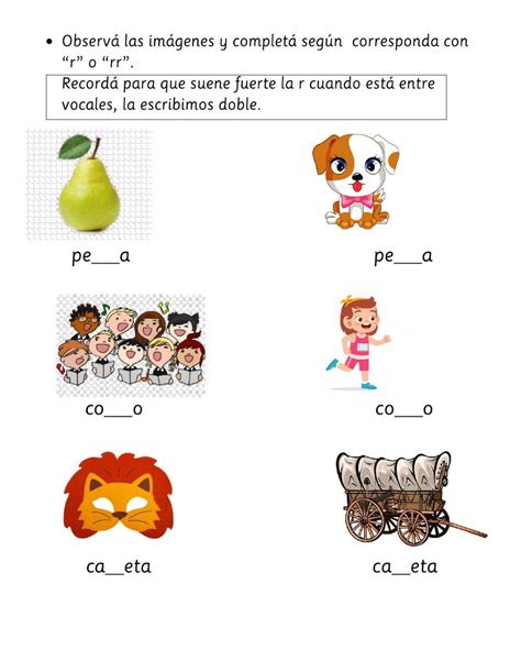 Letra R Ficha Interactiva Worksheets Comics Art Crossword Puzzles