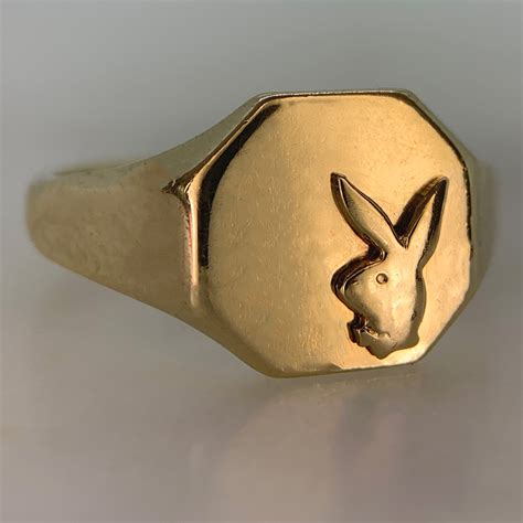 Playboy Bunny Hexagonal Signet Ring Chique To Antique Jewellery