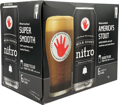 Left Hand Nitro Milk Stout 13 65oz Cans Aardvark Wine And Beer