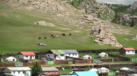 A Traditional Colorful Houses in Mongolia 26201013 Stock Video at Vecteezy