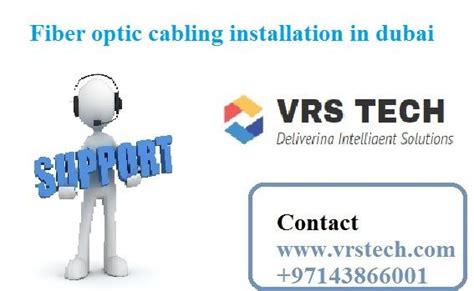 Are You Looking For Fiber Optic Cabling Services Come To Us We Have A