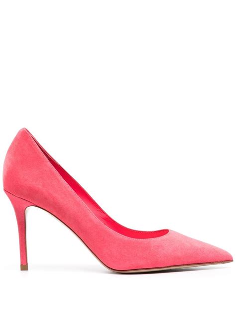 Le Silla Eva 90mm Suede Pumps Pink FARFETCH