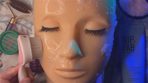 Asmr Spa Facial On A Mannequin Youtube