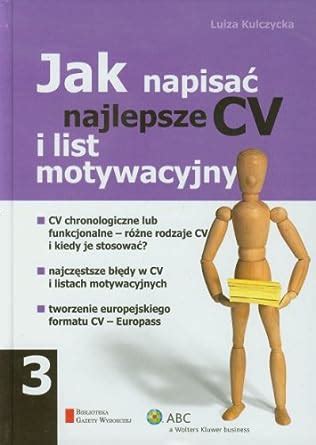 Jak Napisa Najlepsze Cv I List Motywacyjny Amazon Br