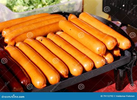 Frankfurter Sausages Grilled Stock Photo Image Of Frankfurter