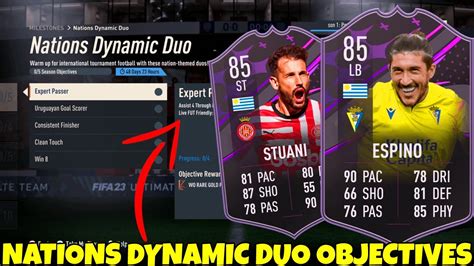 HOW TO COMPLETE NATIONS DYNAMIC DUO OBJECTIVES FAST 85 Rated Stuani