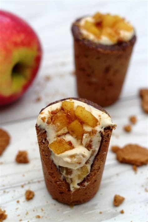 Cookie shot aux pommes caramélisées et chantilly spéculoos Amandine