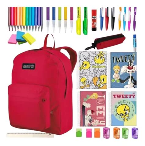 Kit De Material Escolar Completo Juvenil Mochila Feminina