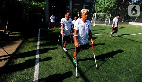 FOTO Mengintip Latihan Fisik Pemain Timnas Amputasi Indonesia Jelang