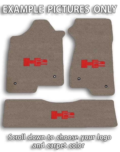 Lloyd Velourtex 3pc Carpet Floor Mats For Hummer H2 Choose Color