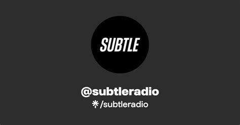 Subtleradio Instagram Tiktok Linktree