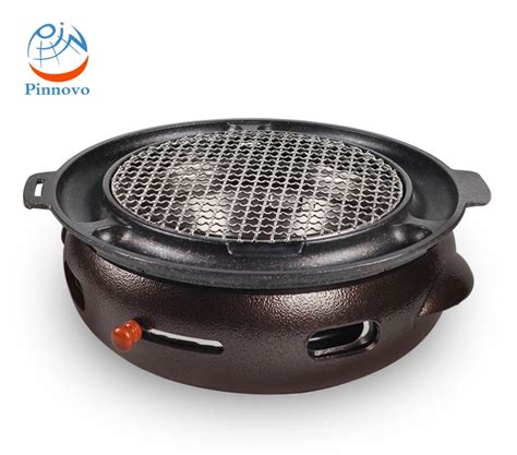 Indoor Korean Charcoal Tabletop Cast Iron Bbq Grills Charcoal Stove For