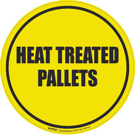 Heat Treated Pallets Floor Sign | Creative Safety Supply