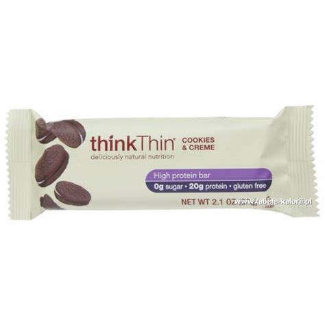 Ile Kcal Ma Baton Proteinowy O Smaku Cookies Cream ThinkThin