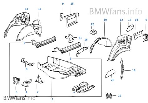 Floor Panel Trunk Wheel Housing Rear Bmw 3 E36 318i M42 Usa