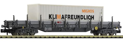 N Scale Fleischmann Flatcar Container Wagon Type R