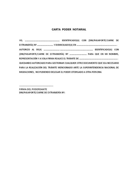 Carta Poder Notarialpdf