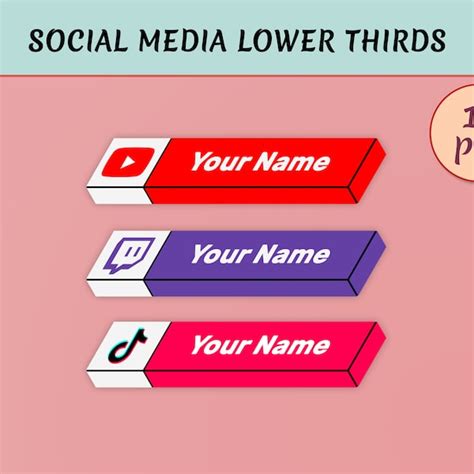 Twitch Social Media Rotator Etsy