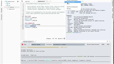 Cloud Web Ide Platformio Remote Ide For Embedded Iot Development