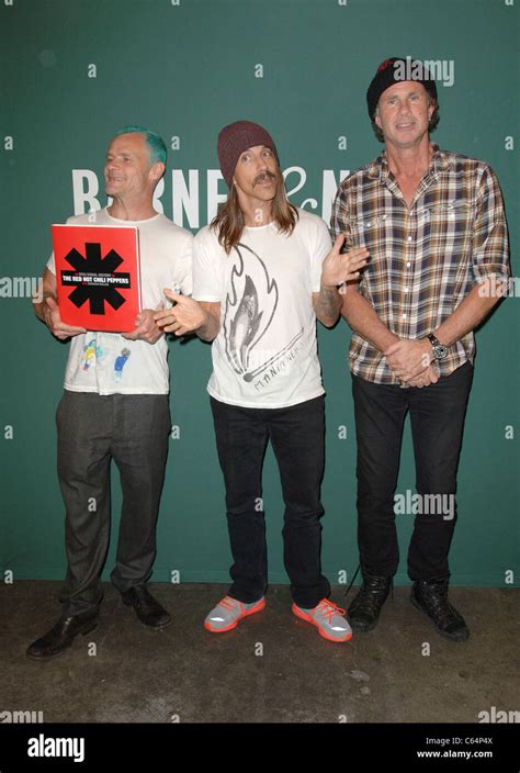 Anthony Kiedis Flea Chad Smith At A Public Appearance For The Red Hot Chili Peppers Book