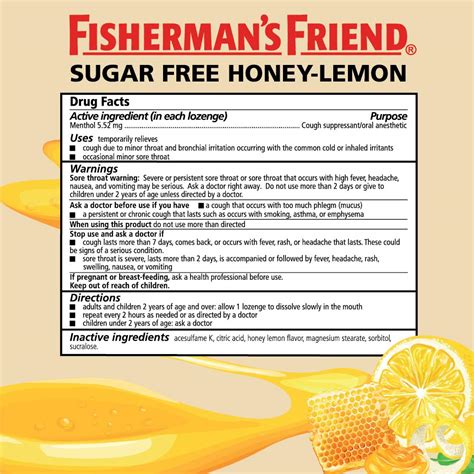 Fisherman S Friend Cough Drops Cough Suppressant And Sore Throat