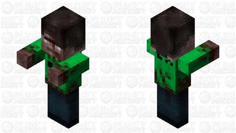 Tissou-style Zombie Villager 2 Minecraft Mob Skin