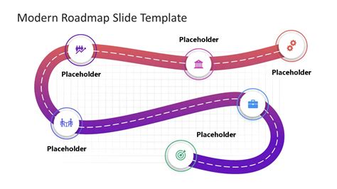 Free Modern Roadmap Slide Template For Powerpoint