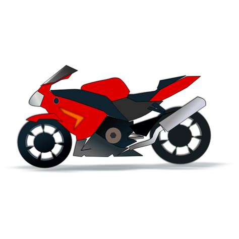 Motorbike vector image | Free SVG