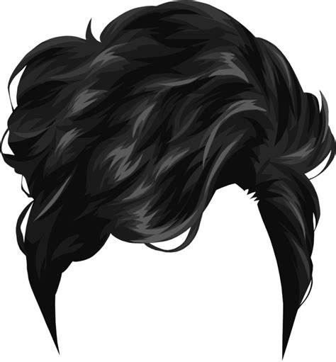 Dessin De Cheveux Noirs Courts Png Transparents Stickpng The Best