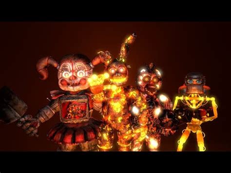 Fnaf Ar Scorching Generations Speed Art Sfm Youtube