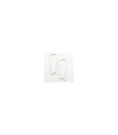 Boucles d oreilles Grandes Dormeuses en Acier Inoxydable 32x12mm Doré