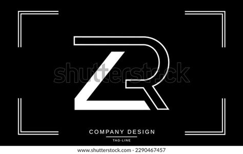 Zr Rz Abstract Letters Logo Monogram Stock Vector Royalty Free