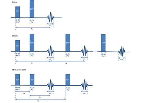 Schematic Visualisation Of The Used Nmr Pulse Sequences Download