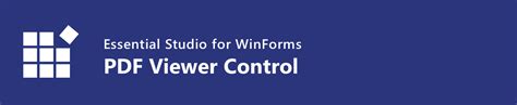 Winforms Pdf Viewer Syncfusion Winforms Ui Controls Visual Studio