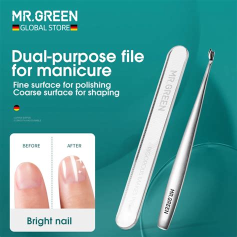 Mr Green Limas De U As De Vidrio Nano Herramienta De Arte De Manicura