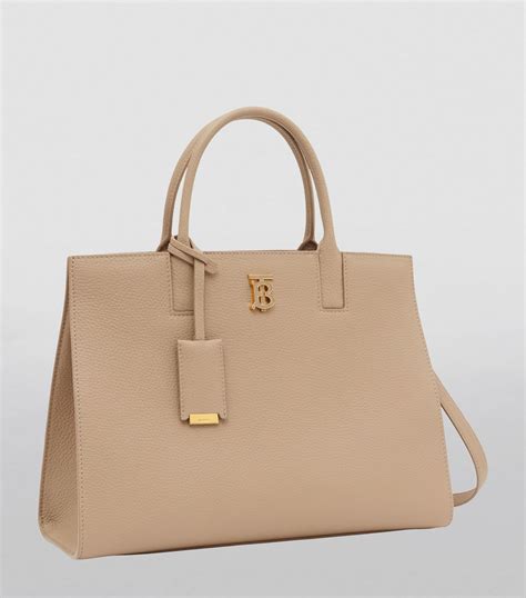 Burberry Neutrals Small Leather Frances Tote Bag Harrods Uk