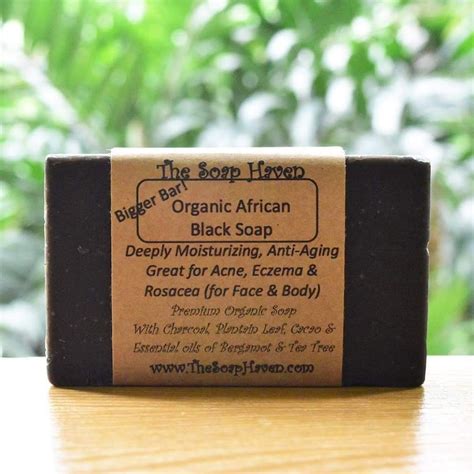 Organic African Black Soap Great For Face Body And Hair For All Skin