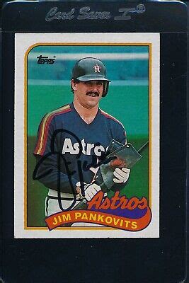 1989 Topps 153 Jim Pankovits Astros Signed Auto 19723 EBay