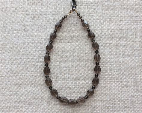 Smoky quartz necklace