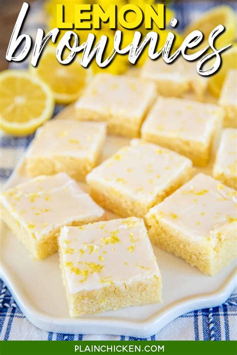 Chewy Lemon Brownies