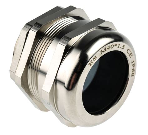 Rs Pro Nickel Plated Brass M Cable Gland With Locknut Mm Ip